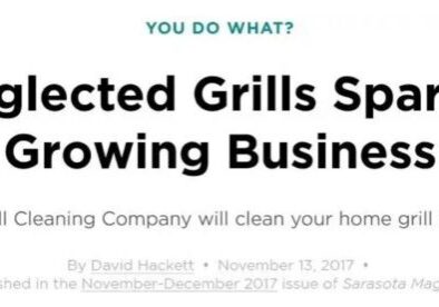 A screenshot of the article on how to clean your grill.